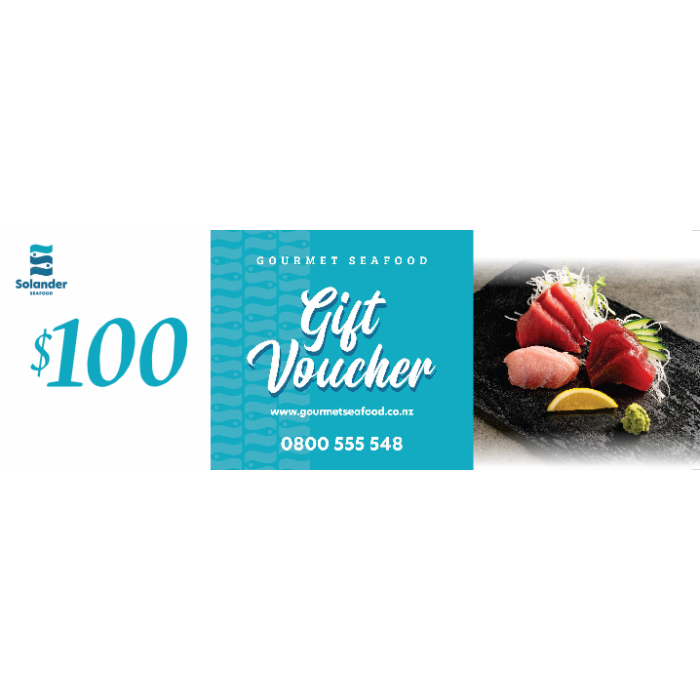 Solander Gourmet Seafood $100 Voucher | Solander Gourmet Seafood Online, NZ