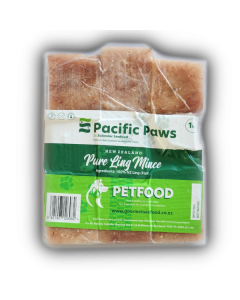 Pacific Paws Pure Ling Pet Food Mince 1kg Pack/Frozen